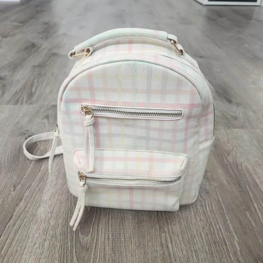 Multi-Color Under One Sky Women's Small Backpack Bag Zipper Pockets Strap Handle - Picture 1 of 13